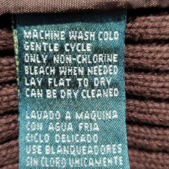 Plus Size Ralph Lauren (Lauren) Brown Corduroy Vest - Picture 9 of 11